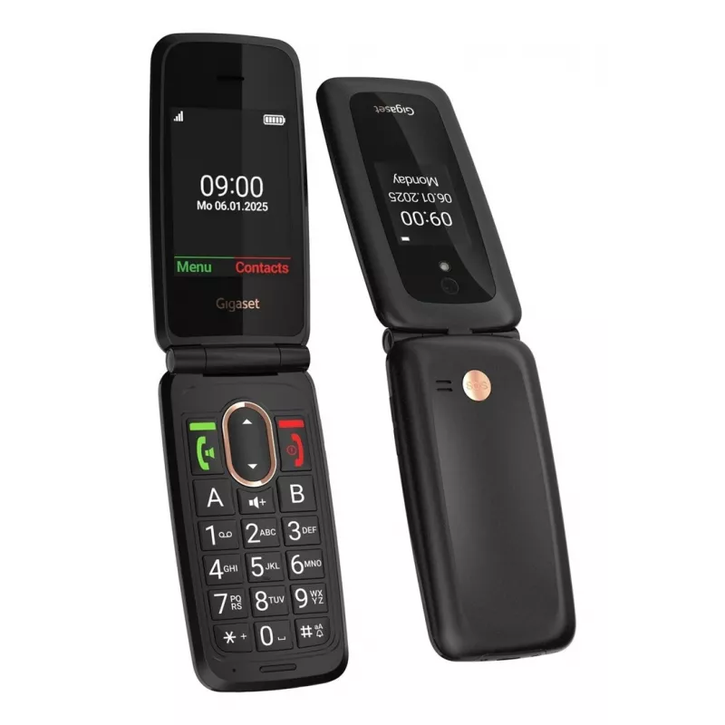 Gigaset GL795 7,11 cm (2,8 inch) 142 g 48MB Juodas senjorų telefonas