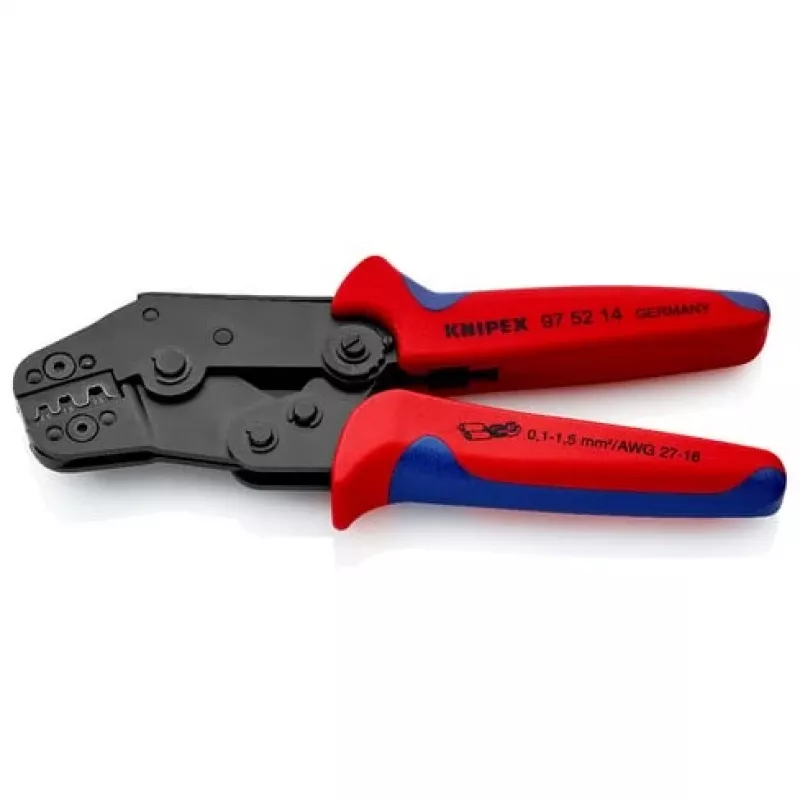 Knipex 97 52 14 Užspaudimo replės Neizoliuotos, atvira jungtis 0,10–1,5 mm²