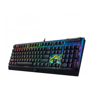 Razer JuodaWidow V4 X Geltona Switch - Fortnite Ed. - German Layout - klaviatūra - QWERTZ