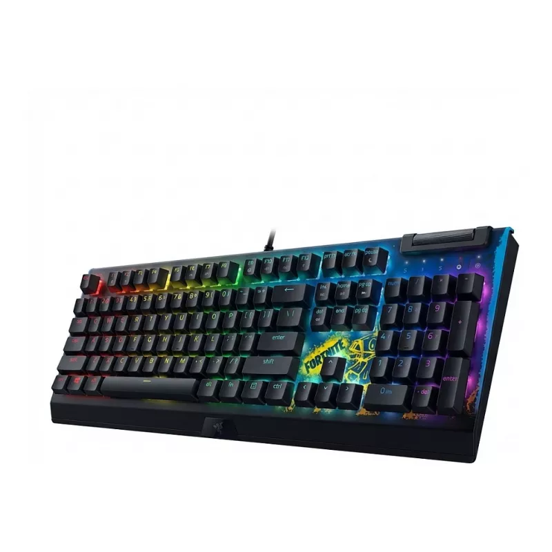 Razer JuodaWidow V4 X Geltona Switch - Fortnite Ed. - German Layout - klaviatūra - QWERTZ