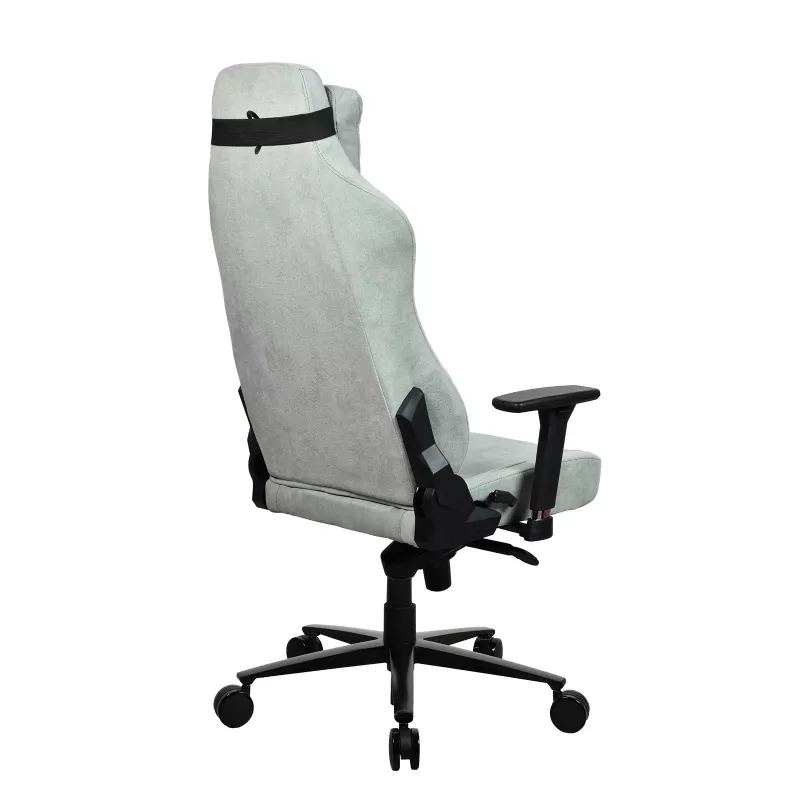 Žaidimų kėdė Arozzi Vernazza SoftFabric Pearl Green — ergonomiška žaidimų kėdė, minkštas audinys