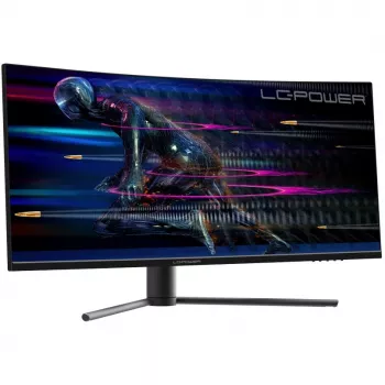 LC-Power LC-M34-UWQHD-165-C kompiuterio monitorius 86,4 cm (34) 3440 x 1440 pikselių UltraWide Quad HD juoda - raudona (LC-M34-UWQHD-165-C)