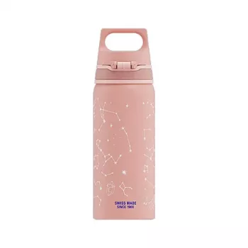 Aliuminis geriamasis butelis Sigg 6005.10 — 600 ml, 7,1 cm skersmuo, 145 g, mėlynas / rožinis