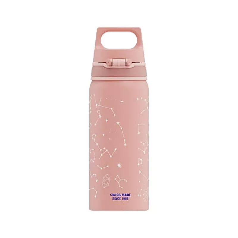 Aliuminis geriamasis butelis Sigg 6005.10 — 600 ml, 7,1 cm skersmuo, 145 g, mėlynas / rožinis