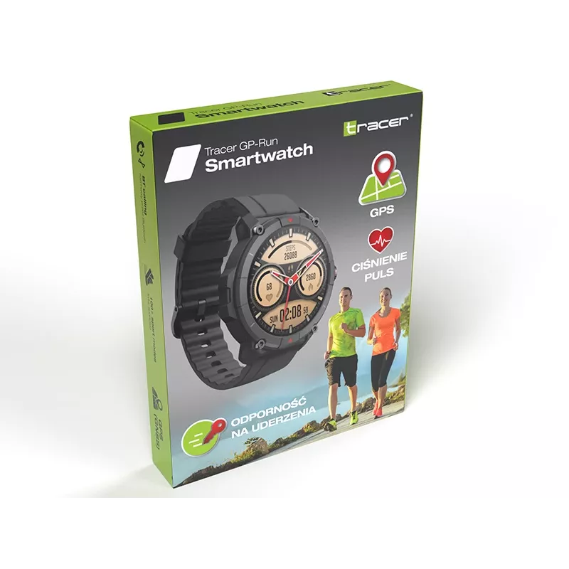 Tracer 47638 GP-Run išmanusis laikrodis, juodas