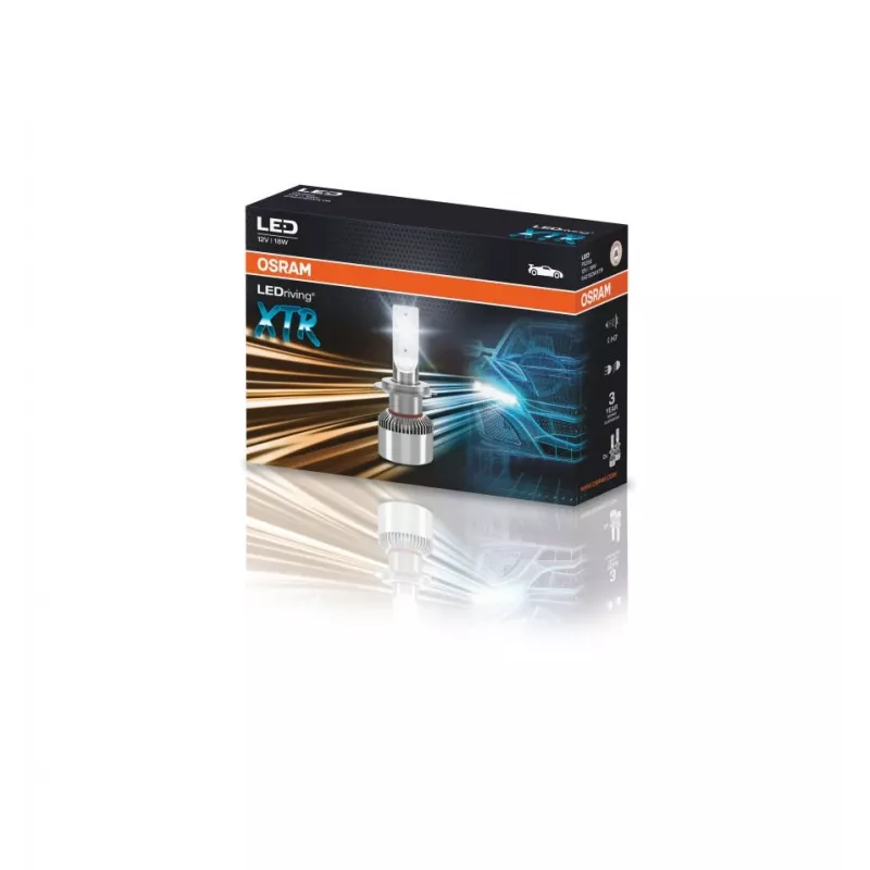 LED priekinių žibintų lemputės Ledvance LEDriving XTR H7 64210DWXTR, komplektas (2 vnt.)