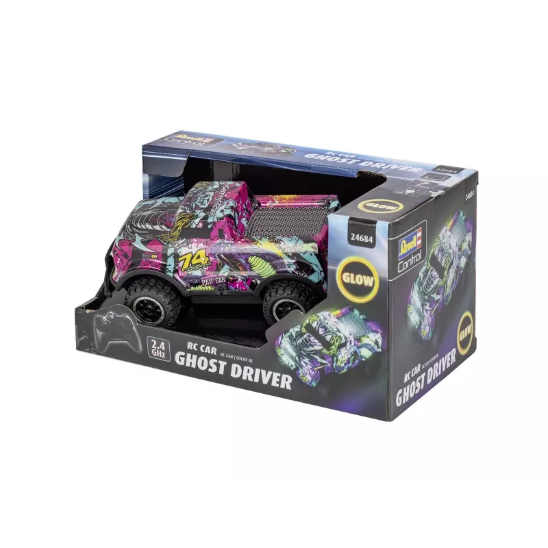 RC automobilis Ghost Driver - violetinė