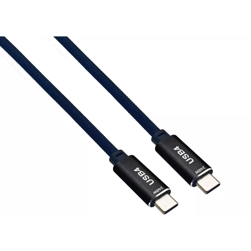 USB Type-C laidas helos 372341 — 2,0 m, 40 Gbps duomenų, 240 W galios tiekimas