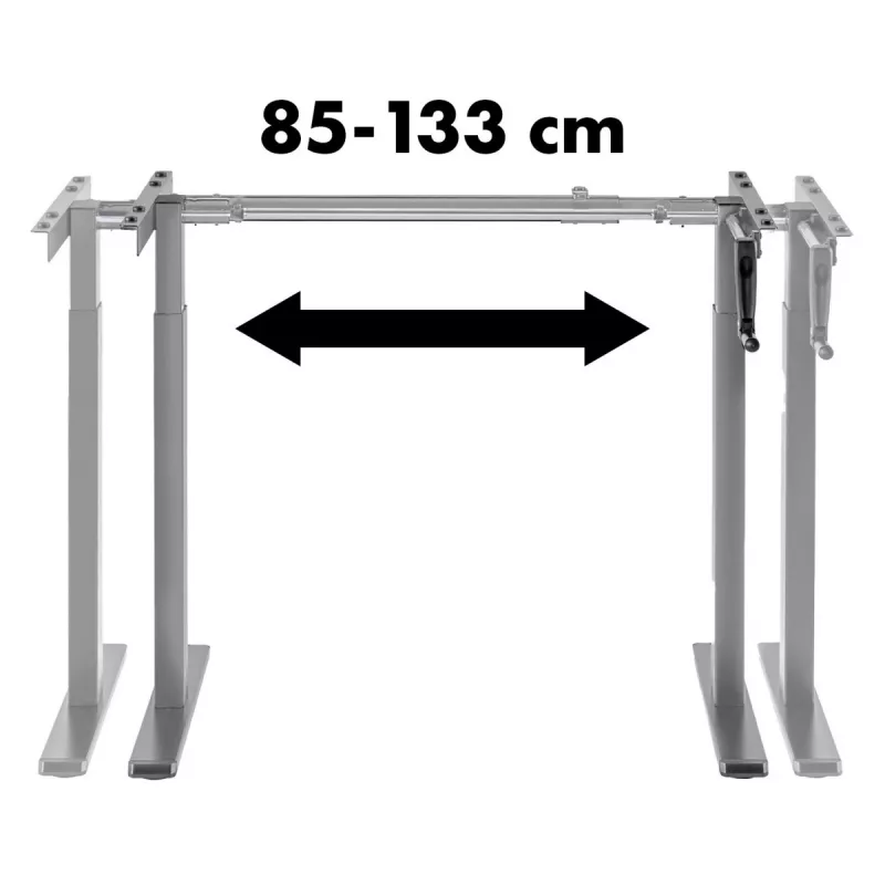 Rankiniu būdu reguliuojamas stalas MACLEAN MC-790NG — maks. apkrova 60 kg, maks. aukštis 120 cm