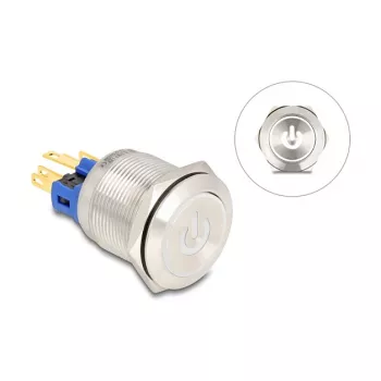Mygtukų skydelis DeLOCK 22051 sidabrinis 230V 3A