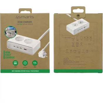 Pakrovėjas 4smarts 540065 Universalus AC Greitasis Krovimas 4 Prievadai