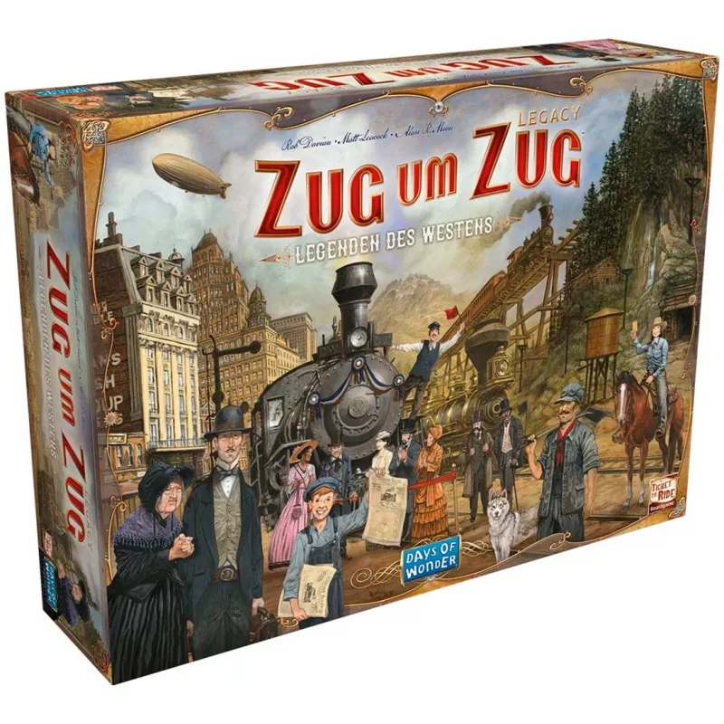 Zug um Zug Legacy: Legenden des Westens, stalo žaidimas