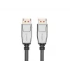 DisplayPort kabelis LANBERG CA-DPDP-20CU-0010-BK — DisplayPort į DisplayPort, 1 m, juoda/sidabrinė