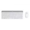 Logitech Slim Wireless Combo MK470 - Klaviatūros ir pelės rinkinys - Belaidis - 2,4 GHz - Ispanų - Šviesiai balta (920-009199)