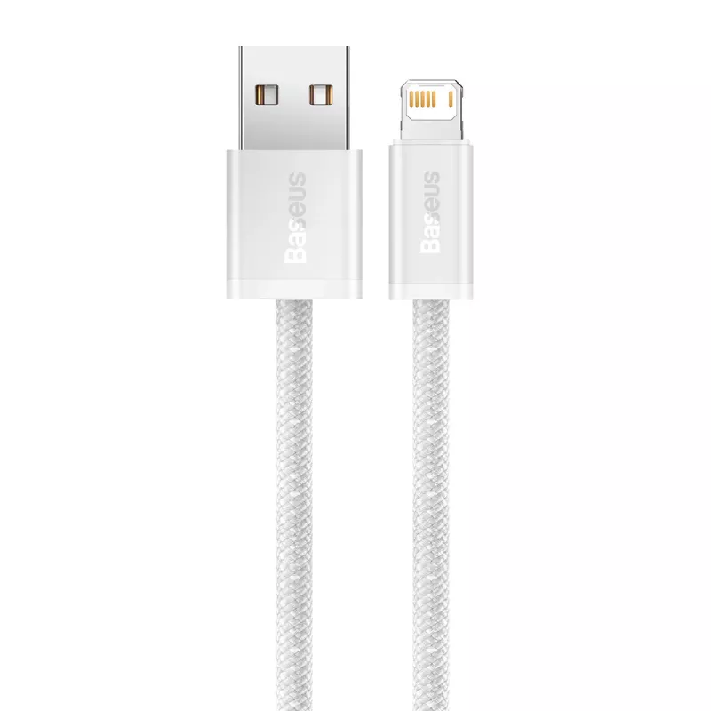 Baseus Dynamic laidas USB į Lightning, 2,4 A, 2 m (baltas)