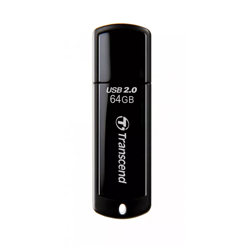 USB atmintinė Transcend JetFlash 350 64GB, USB 2.0, juoda