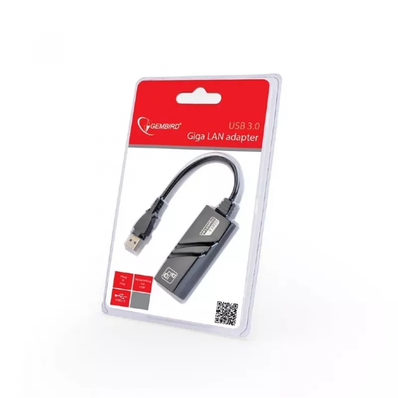 Gembird NIC-U3-02 tinklo plokštė Ethernet 1000 Mbit/s