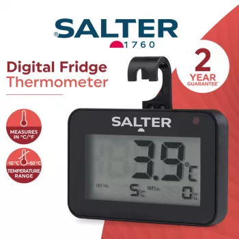 Skaitmeninis šaldytuvo termometras Salter SA00574BFEU12 su LCD, temperatūros diapazonas nuo -20 iki 50°C