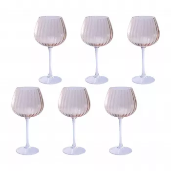 6 gėrimo stiklinių rinkinys Rose&Tulipani U20177611N24-Z, kiekvienos talpa 460 ml