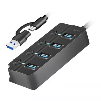 USB3.2 Gen1 HUB, 4xUSB-A su atskirais jungikliais