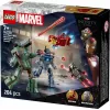 Konstravimo žaislas LEGO Marvel Super Heroes Geležinis žmogus ir War Machine rinkinys 76320, 204 dalys, 2 minifigūrėlės, 100 mm aukštis