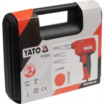 Litavimo įrankis YATO YT-8245, 180 W, juoda/raudona, nešiojimo dėklas, 1,5 kg