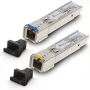 SFP WDM šviesolaidžio siųstuvų-imtuvų pora Extralink 1,25G 1310/1550nm vienmodis 3km SC DOM