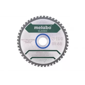 Diskinis pjūklo diskas Metabo FZ/FA 190 x 30 mm, 48 dantys, plieninis