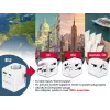 Kelioninis maitinimo adapteris GEMBIRD TPA-EU1A1C20-01-W 20W, USB-A 18W + USB-C 20W, Schuko lizdas, įėjimas 100–250V