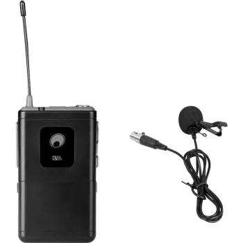 Lavalier mikrofonas Omnitronic UHF-E serija 831.1 MHz su siųstuvu