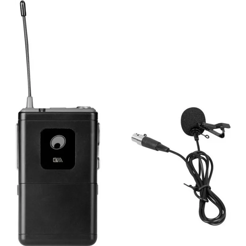 Lavalier mikrofonas Omnitronic UHF-E serija 831.1 MHz su siųstuvu