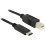USB laidas DeLOCK 83601 USB 2.0 1m USB C USB B Juodas