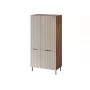 Drabužių spinta Cama Meble ALMERA Cama 5 90x52x185 cm, riešutmedžio rėmas, kašmyro durys, 6 lentynos
