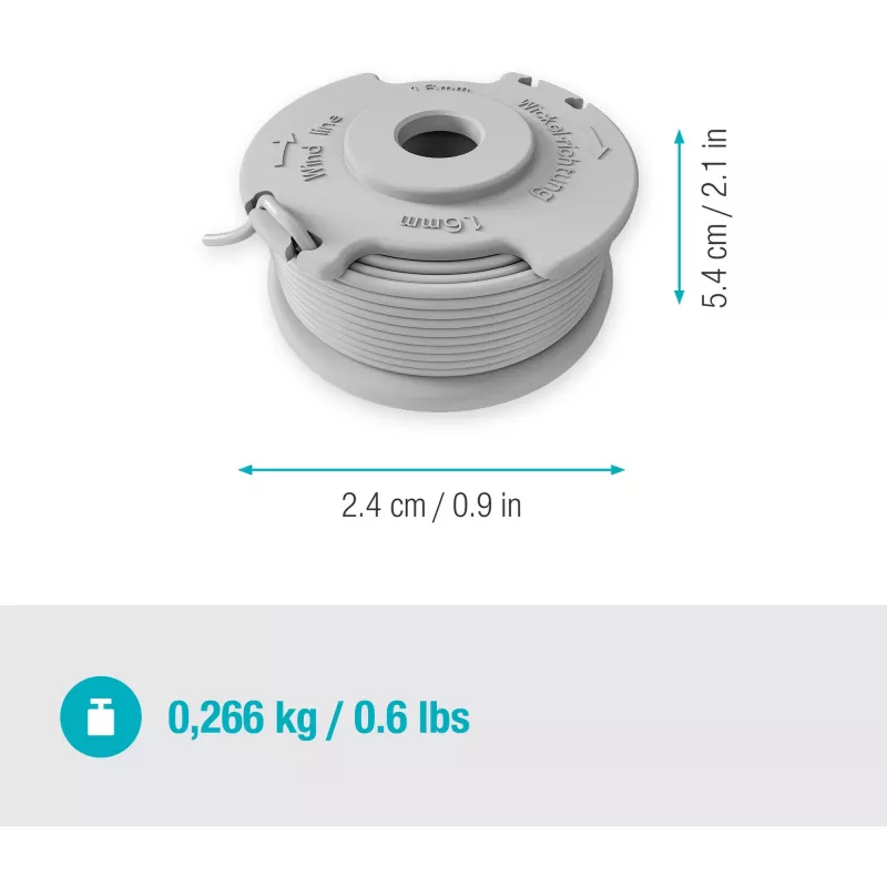 Žoliapjovės ritė Gardena 5412-20 pilka ABS nailonas 1 vnt.