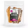 Šunų skanėstai UNISZKI Beef Skin 100 g — natūralūs jautienos odos dantų kramtukai, 100 g pakelis, baltymai 65%