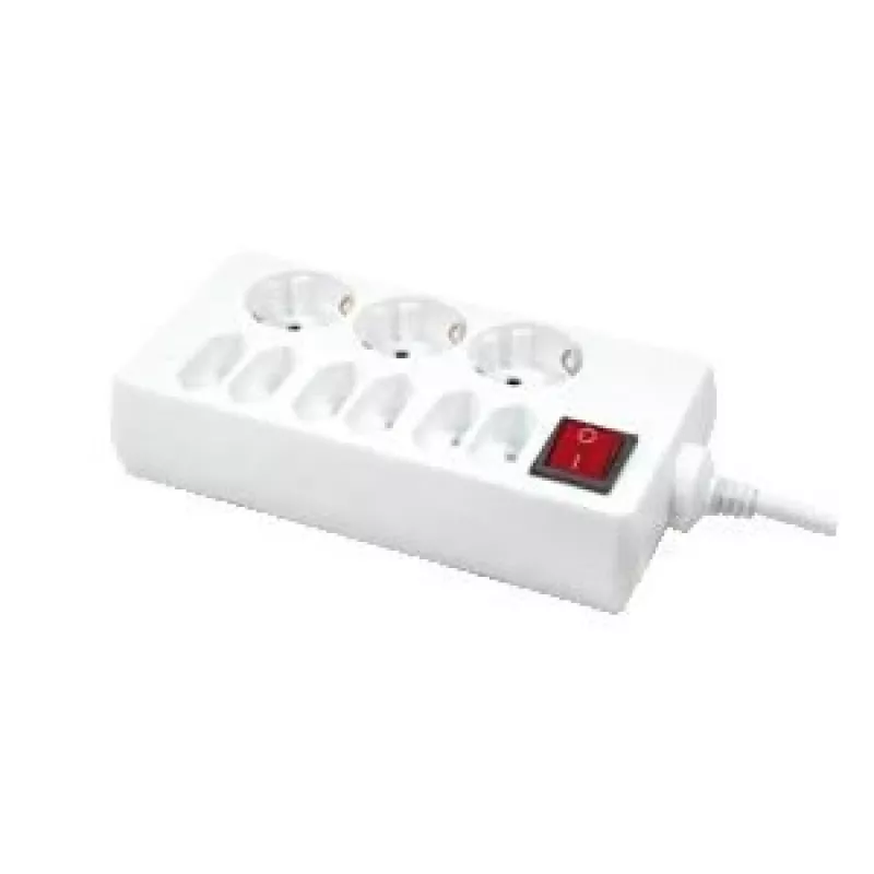 LogiLink 9 lizdų 1,5 m baltas