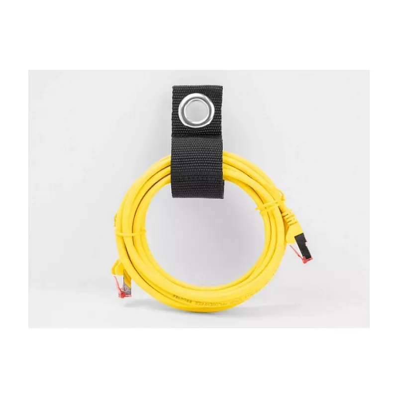 DeLOCK didelio stiprumo užsegimo dirželis su lipnia juostele L 260 x P 38 mm juodas 5 vnt.