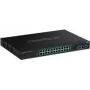 TRENDnet TI-RP262I - Pramoninis - Valdomas jungiklis - 24 x 10/100/1000 (PoE+) + 2 x SFP - Montuojamas stelaže - PoE+