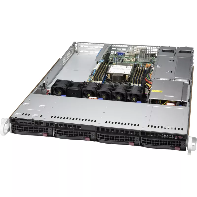 Supermicro CSE-815TQC4-R504WB3 server barebone Rack 1U Juoda Intel/AMD