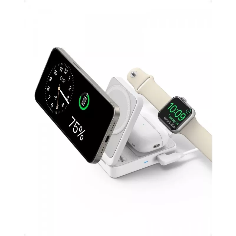 MagGo 3-in-1 15W sulankstomas baltas ES