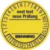 Benning tikrinimo etiketės 300 vnt. prietaisų testeriui 756212 (Ø) 30 mm Sekanti patikra (756212)