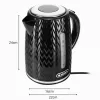 NELO virdulys, talpa 1,7 l, galia 2000 W, juodas