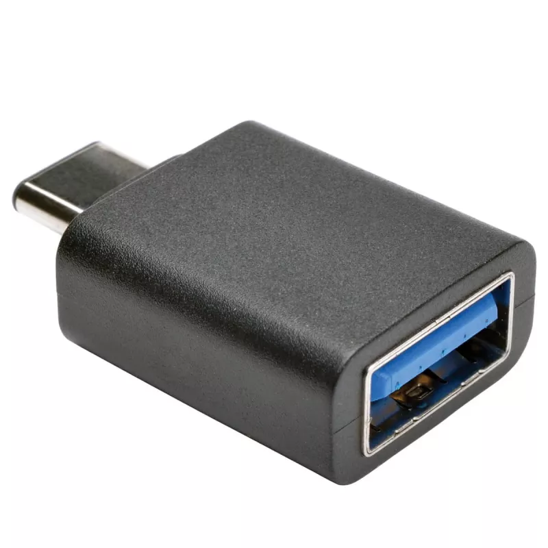 Eaton Tripp Lite Series USB 3.1 Gen 1.5 Adapter USB-C į USB Type A M/F 5 Gbps planšetinis kompiuteris išmanusis telefonas - USB adapteris - USB Type A (M) į 24 kontaktų USB-C (M) - USB 3.1 - Juoda (U428-000-F)