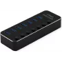 ROLINE USB3.2 Gen1 šakotuvas, 7x A, prievadai atskirai perjungiami (14.02.5057)