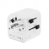 Kelioninis maitinimo adapteris GEMBIRD TPA-EU1A1C20-01-W 20W, USB-A 18W + USB-C 20W, Schuko lizdas, įėjimas 100–250V