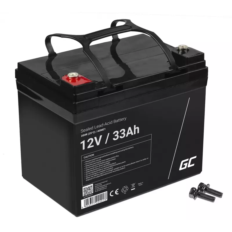 Green Cell AGM21 UPS baterija Sandarus švino rūgšties (VRLA) 12 V 33 Ah