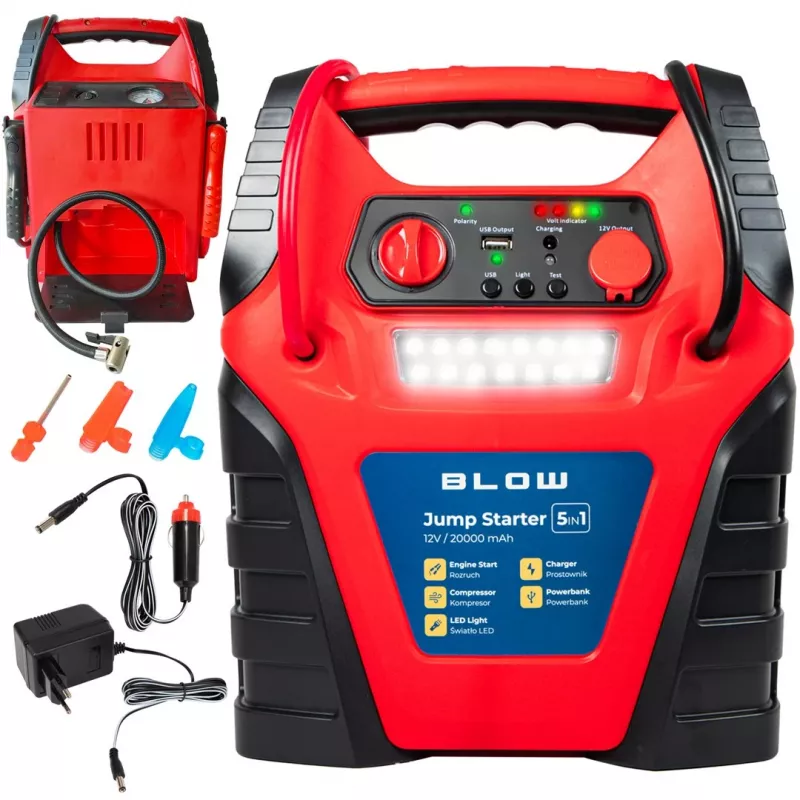 Jump Starter compressor rectifier 5in1