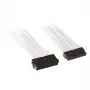 SilverStone PP07-MBW - Maitinimo prailginimo kabelis - ATX, 24 kontaktų (M) - ATX, 24 kontaktų (W) - 30 cm - Balta (SST-PP07-MBW)