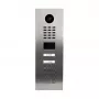 Vaizdo domofonas DoorBird D2102KV — nerūdijančio plieno lauko blokas, IP65, judesio jutiklis 10 m, IR LED, PoE (IEEE 802.3af), 10/100 Mbit/s, 131×383×49,6 mm