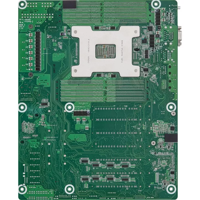 ASRock WRX80D8-2T ATX serverinė pagrindinė plokštė, AMD WRX80 mikroschemų rinkinys, Socket sWRX8, 8x DDR4 DIMM, 12x SATA III, 3x RJ-45